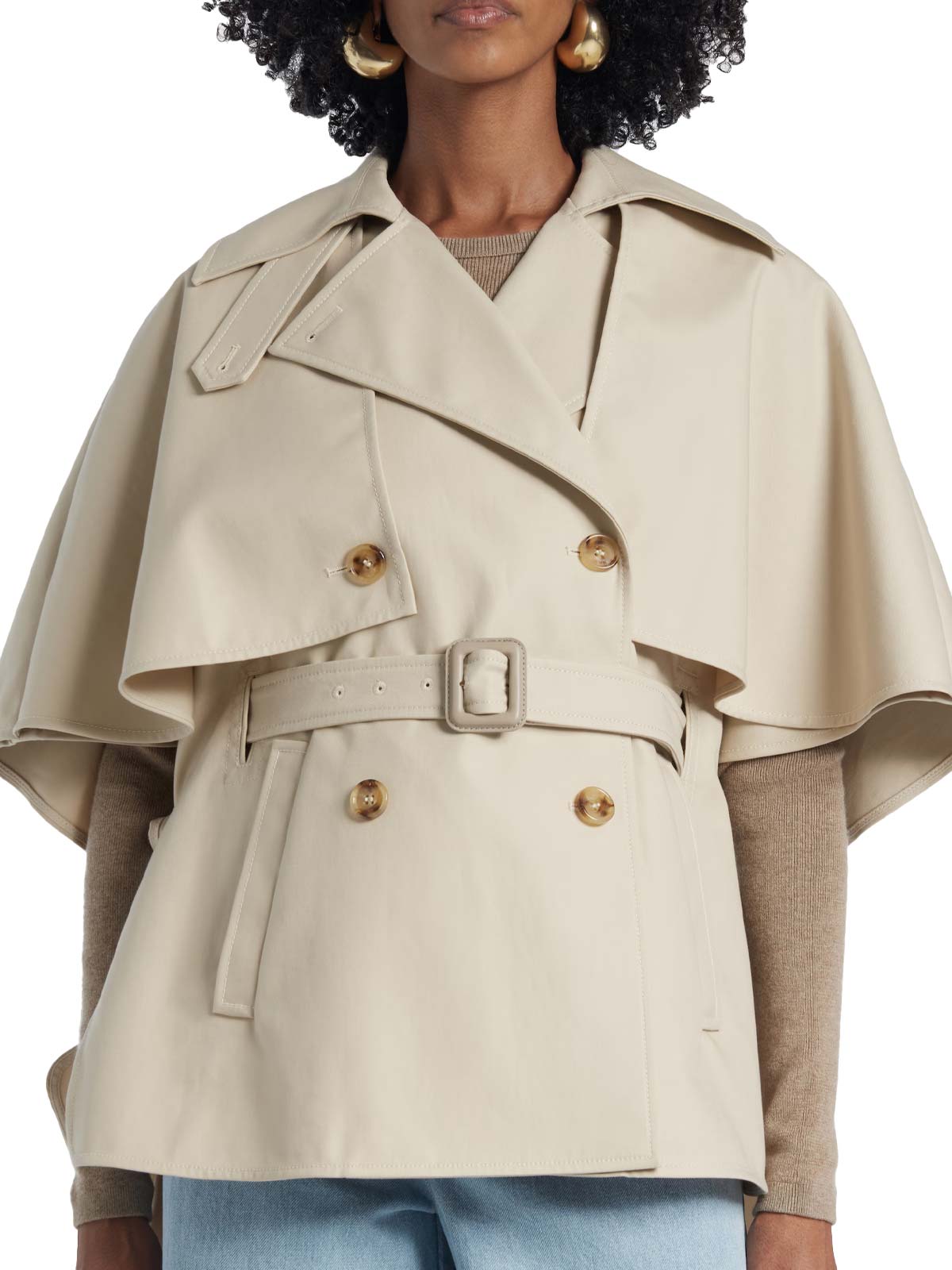 新作*S MAXMARA*Sigfrid ケープ風ジャケット ベージュ SIGFRID CAPPA Max mara